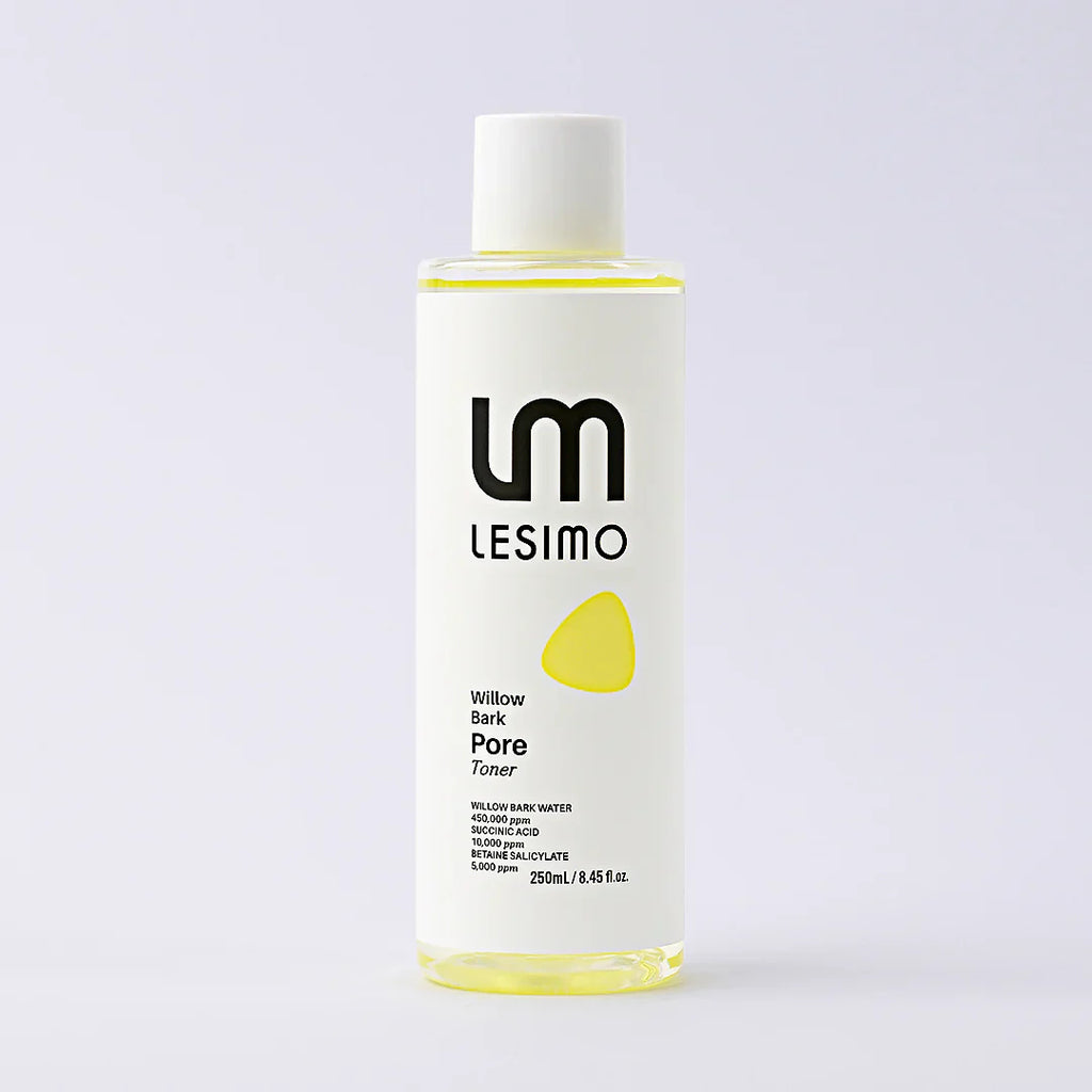 Lesimo Weidenrinden-Porenwasser, porenverfeinernd, ölkontrollierend, sanftes Peeling / vegan und tierversuchsfrei, 250 ml